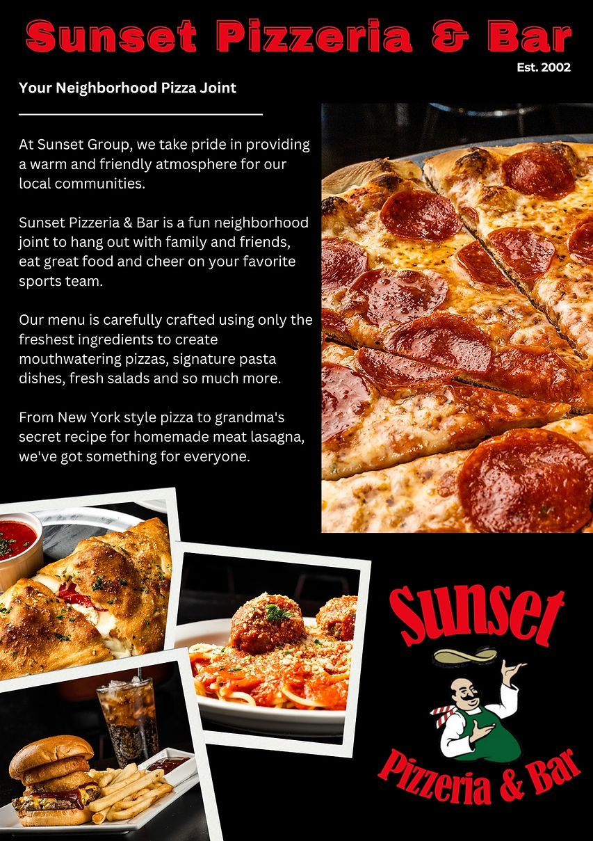 ABOUT Sunset Pizzeria & Bar Henderson, NV